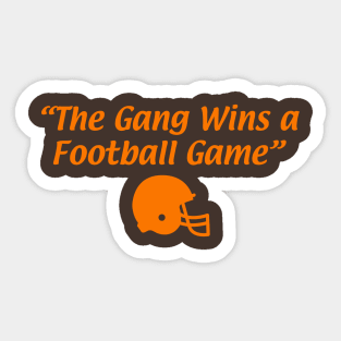 The Browns win a Football Game! Sticker